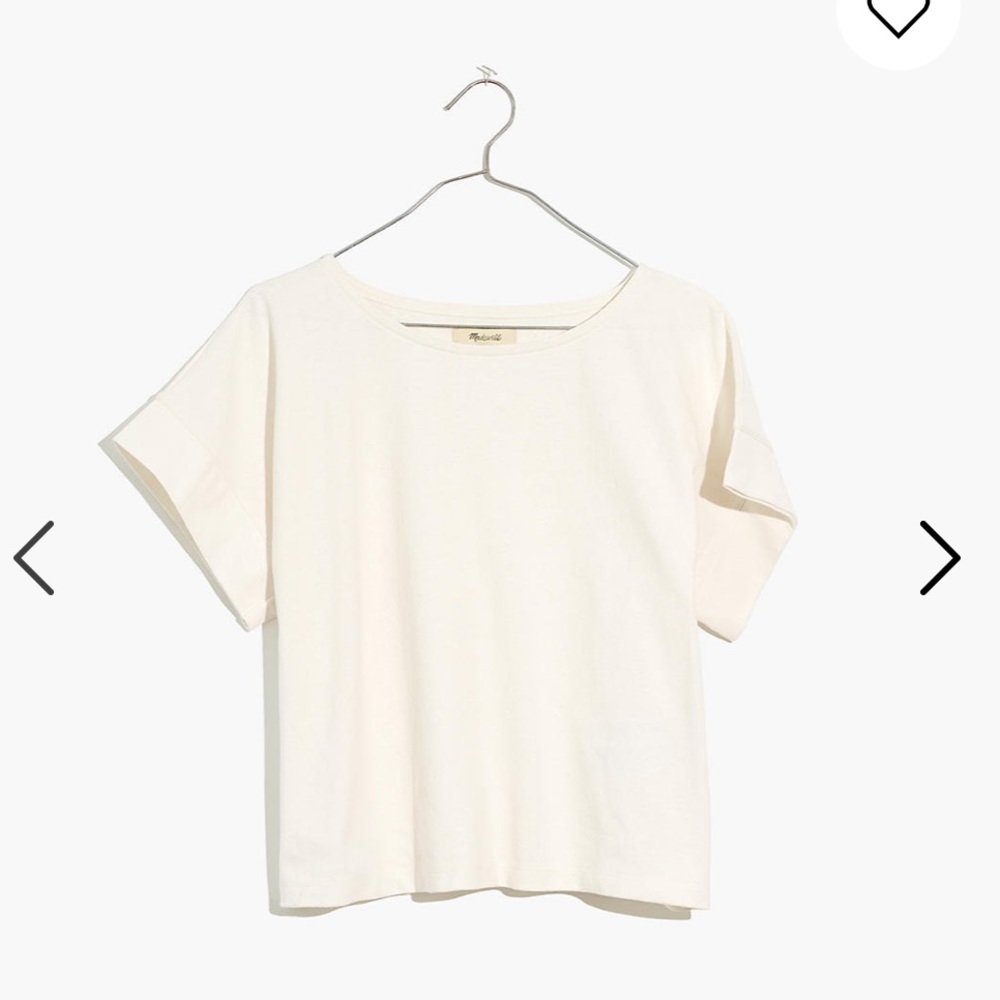 Like new Madewell Boxy-Crop Tee